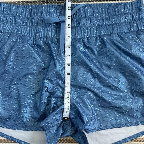 Zyia Active Women's Bomber Shorts High Rise Bubble Water Drop Blue Size Large - Picture 13 of 14
